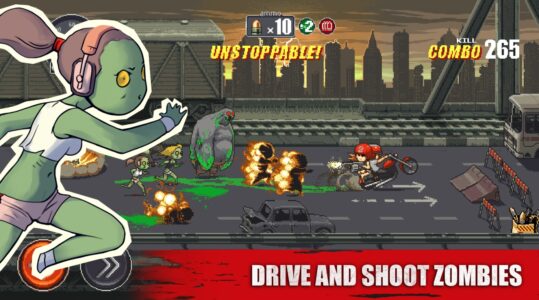 Screenshot Dead Ahead: Zombie bike Mod APK