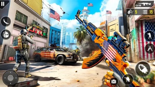 Screenshot Fps Games Offline Gun Shooting Mod APK