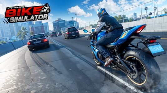 Screenshot City Traffic Bike Simulator Mod APK