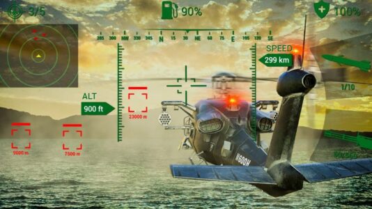 Screenshot Gunship Heli War - Simulator Mod APK