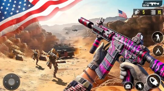 Screenshot Fps Games Offline Gun Shooting Mod APK