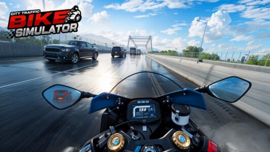 Screenshot City Traffic Bike Simulator Mod APK