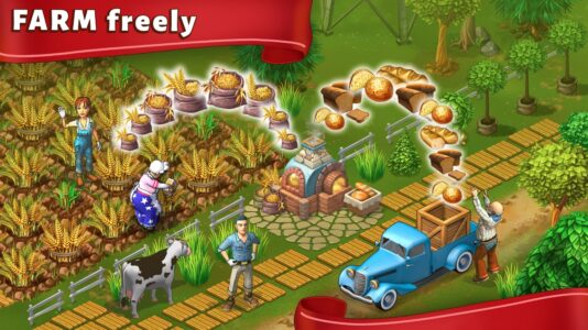 Screenshot Janes Farm: Family farm game Mod APK