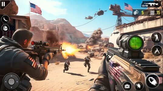 Screenshot Fps Games Offline Gun Shooting Mod APK