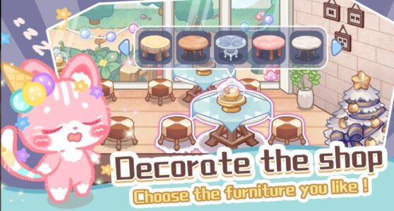 Screenshot Lovely Cat:Dessert Bakery Mod APK