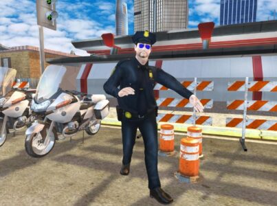 Screenshot US Police Bike Chase Game Mod APK