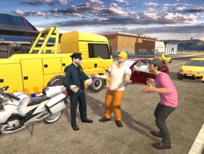 Screenshot US Police Bike Chase Game Mod APK