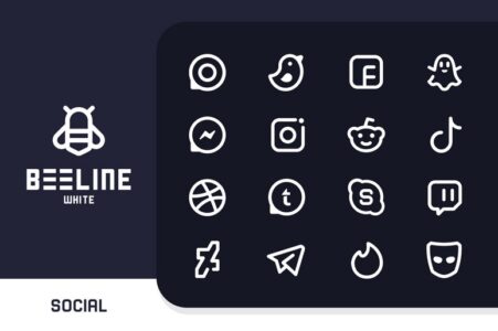 Screenshot BeeLine White Iconpack Mod APK