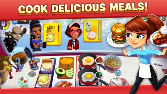 Screenshot Diner DASH Adventures - Cook Fast & Beat the Clock Mod APK