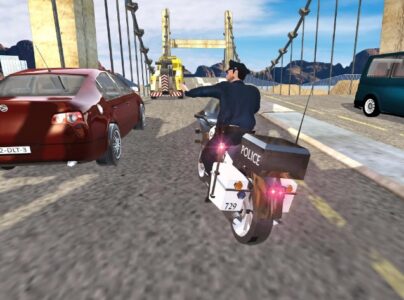 Screenshot US Police Bike Chase Game Mod APK