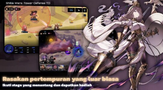 Screenshot Shiba Wars: Tower Defense TD Mod APK