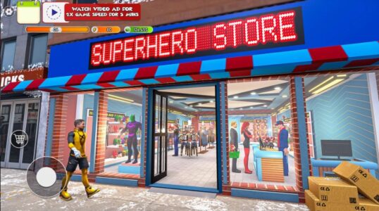 Screenshot Superhero Supermarket Sim! Mod APK