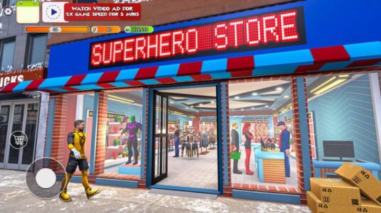 Screenshot Superhero Supermarket Sim! Mod APK