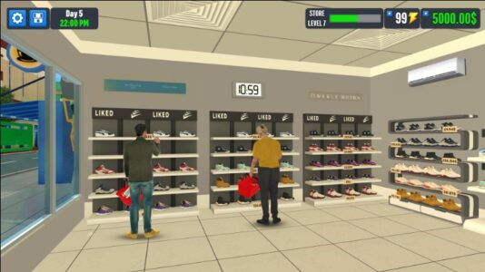 Screenshot Shoe Shop Game: Market Manager Mod APK