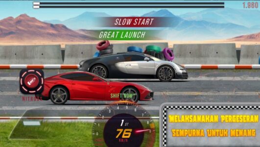 Screenshot Nitro Speed: Drag Racing 2D Mod APK