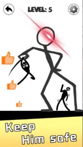 Screenshot Save Stickman: Brain Draw Line Mod APK