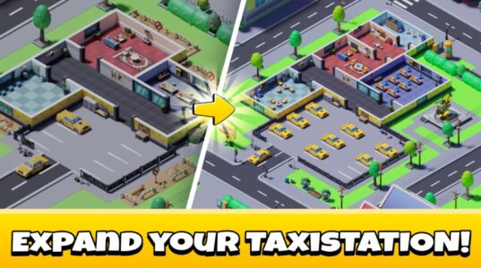 Screenshot Idle Taxi Tycoon Mod APK