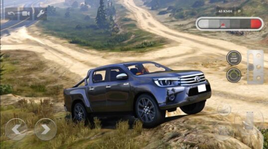 Screenshot Toyota Hilux 4x4 Mountain Ride Mod APK