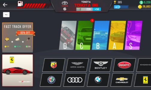 Screenshot Nitro Speed: Drag Racing 2D Mod APK