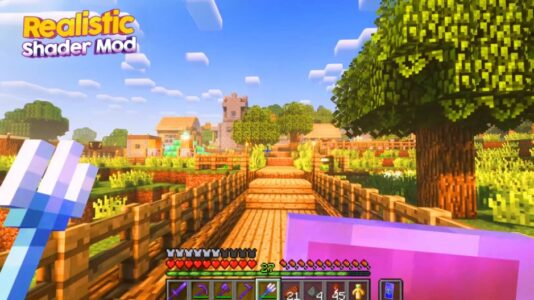 Screenshot Realistic Shader Mod Minecraft Mod APK