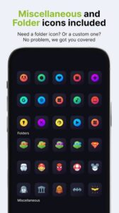 Screenshot Nova Dark Icon Pack Mod APK