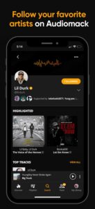 Screenshot Audiomack Mod APK