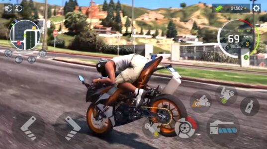 Screenshot Real Motocycle Driving Game 3D Mod APK