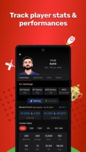 Screenshot CricRocket: Live Cricket Score Mod APK