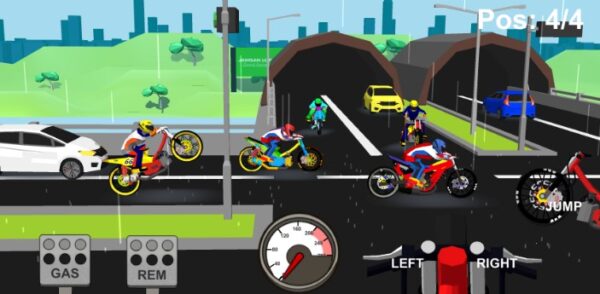 Screenshot Indonesia Drag Bike Racing 3D Mod APK