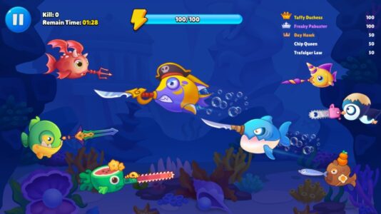 Screenshot Sword Fish.IO: Fish Clash Mod APK