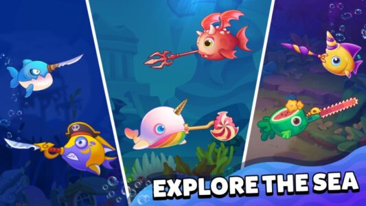 Screenshot Sword Fish.IO: Fish Clash Mod APK