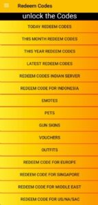 Screenshot Redeem Codes Mod APK