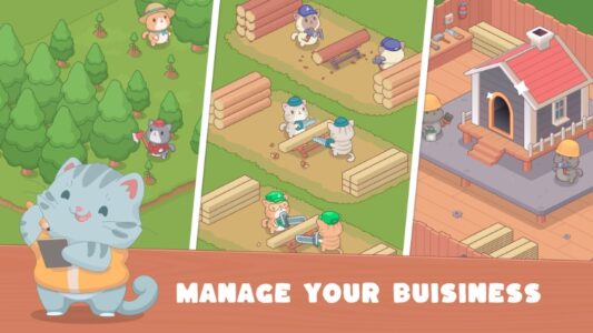 Screenshot Idle Cat Lumber Mod APK