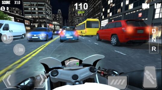 Screenshot Traffic Moto Racing 2024 Mod APK