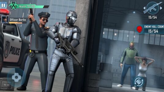 Screenshot Robo Rescue Shooting: Cop Game Mod APK