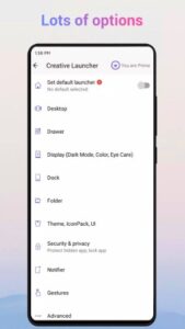 Screenshot Creative Launcher -Quick Mod APK