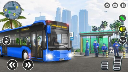 Screenshot Police Bus Simulator Bus Games Mod APK