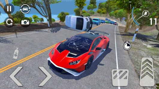 Screenshot Mountain Car Crash Simulator Mod APK