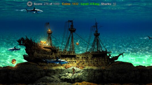 Screenshot Deep Immersion - Sharks & Gold Mod APK