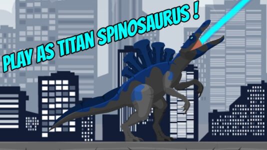 Screenshot Hybrid Titan Spino: Urban Rampage Mod APK