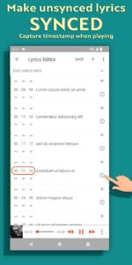 Screenshot Synced Lyrics Editor Mod APK