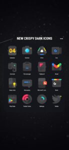 Screenshot Crispy Dark Icon Pack Mod APK