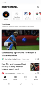 Screenshot OneFootball - Soccer News Mod APK