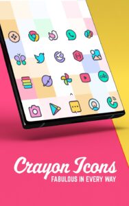 Screenshot Crayon Icon Pack Mod APK