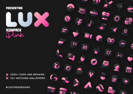 Screenshot LuX Pink IconPack Mod APK