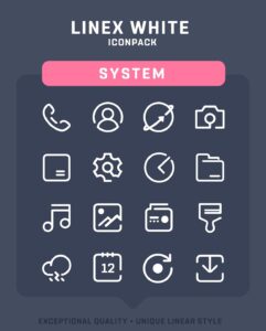 Screenshot LineX White Icon Pack Mod APK