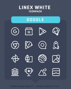 Screenshot LineX White Icon Pack Mod APK