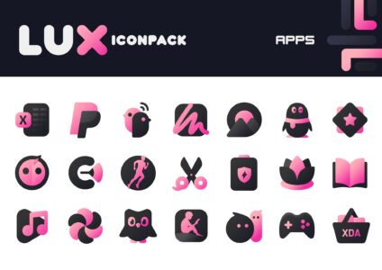 Screenshot LuX Pink IconPack Mod APK