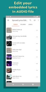 Screenshot Synced Lyrics Editor Mod APK