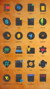 Screenshot Crispy Dark Icon Pack Mod APK